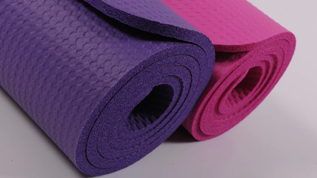 Yoga Mat China Factory Price, Custom Logo, High Quality Yoga Mat with TPE