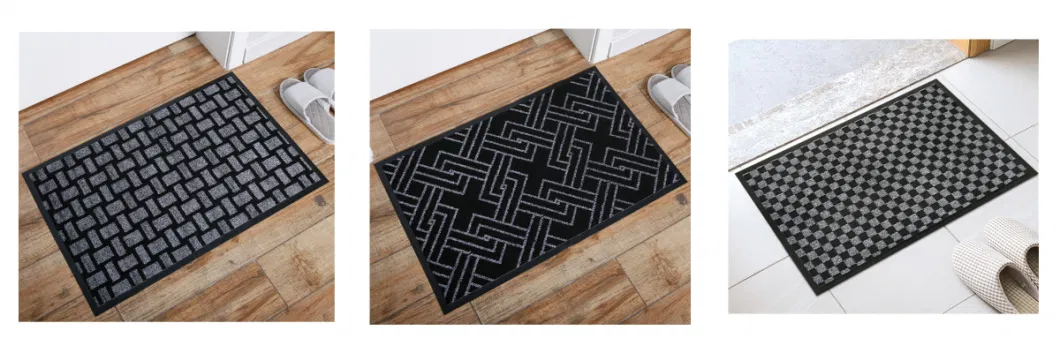 Modern Anti Slip Double Color Indoor Outdoor Entrance Welcome Front Door Mat