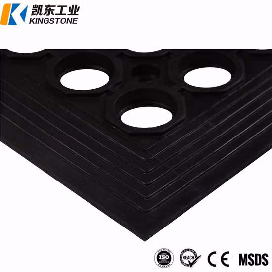 Tappetino in gomma perforata per ristorante anti-fatica con fori Tappetino da cucina in gomma Officina industriale Tappetino in gomma a nido d'ape di sicurezza antiscivolo impermeabile