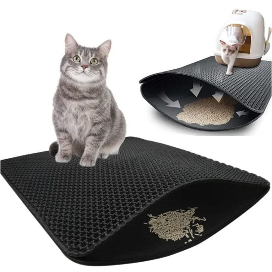 Accessori per cani grigio scuro impermeabili durevoli e durevoli diretti in fabbrica Accessori per la fornitura di prodotti Tappetino per trappole per lettiera per gatti in schiuma PE / EVA con buon prezzo economico